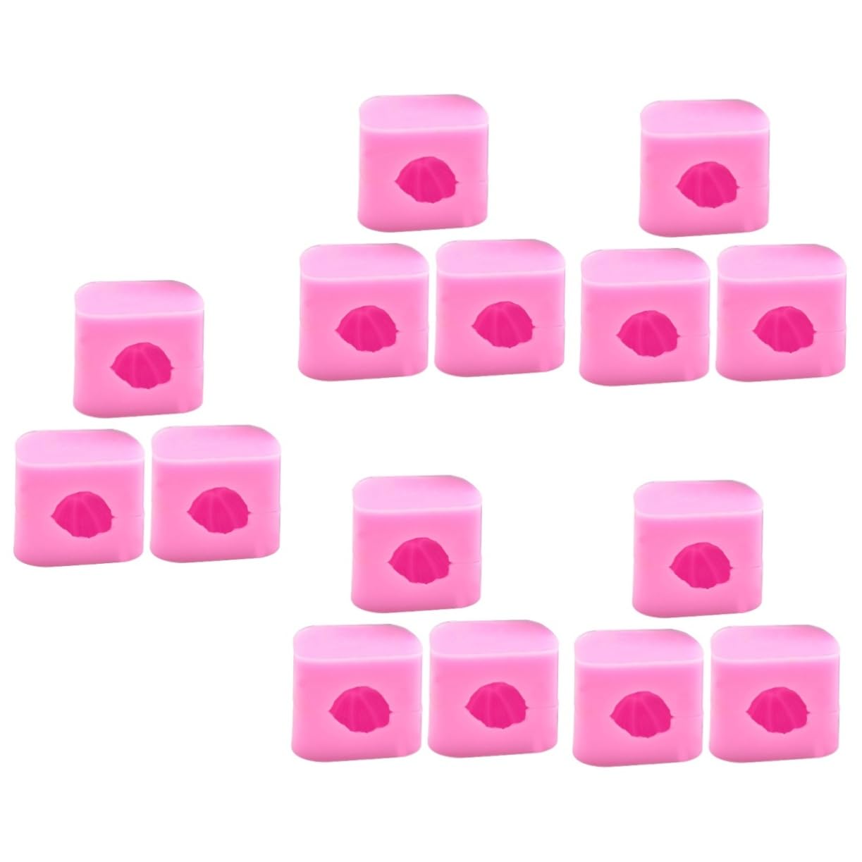 Ciieeo 30 Stk Kürbisform Halloween-Kürbis-Süßigkeitsform Kürbis backen Kürbisseife Halloween Kuchenform halloween dekoration Werkzeug zum Backen von Kürbissen Backzubehör Kieselgel Rosa