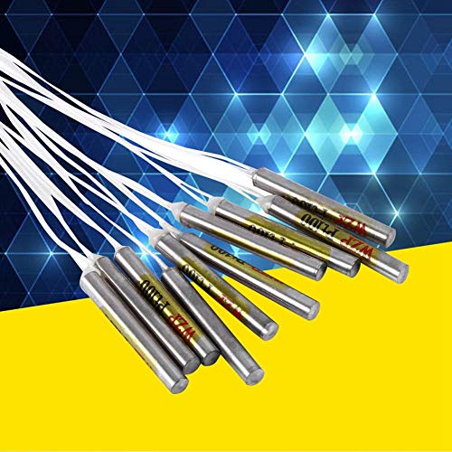 PT100 Sonde, 10 Stücke PT100 Platinum Resister Wasserdichte Temperatursensor-Temperaturfühler für Temperaturregler