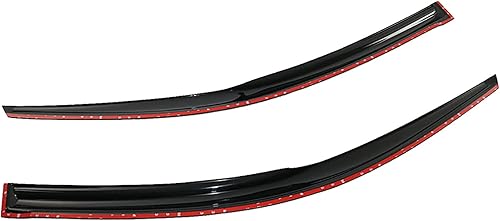 Miniatura 4 de EVPROXP - Visera de ventana compatible con 11-16 CR-Z, deflector de ventilación de ventana lateral, teñido de humo oscuro, JDM 3D ondulado, taza con