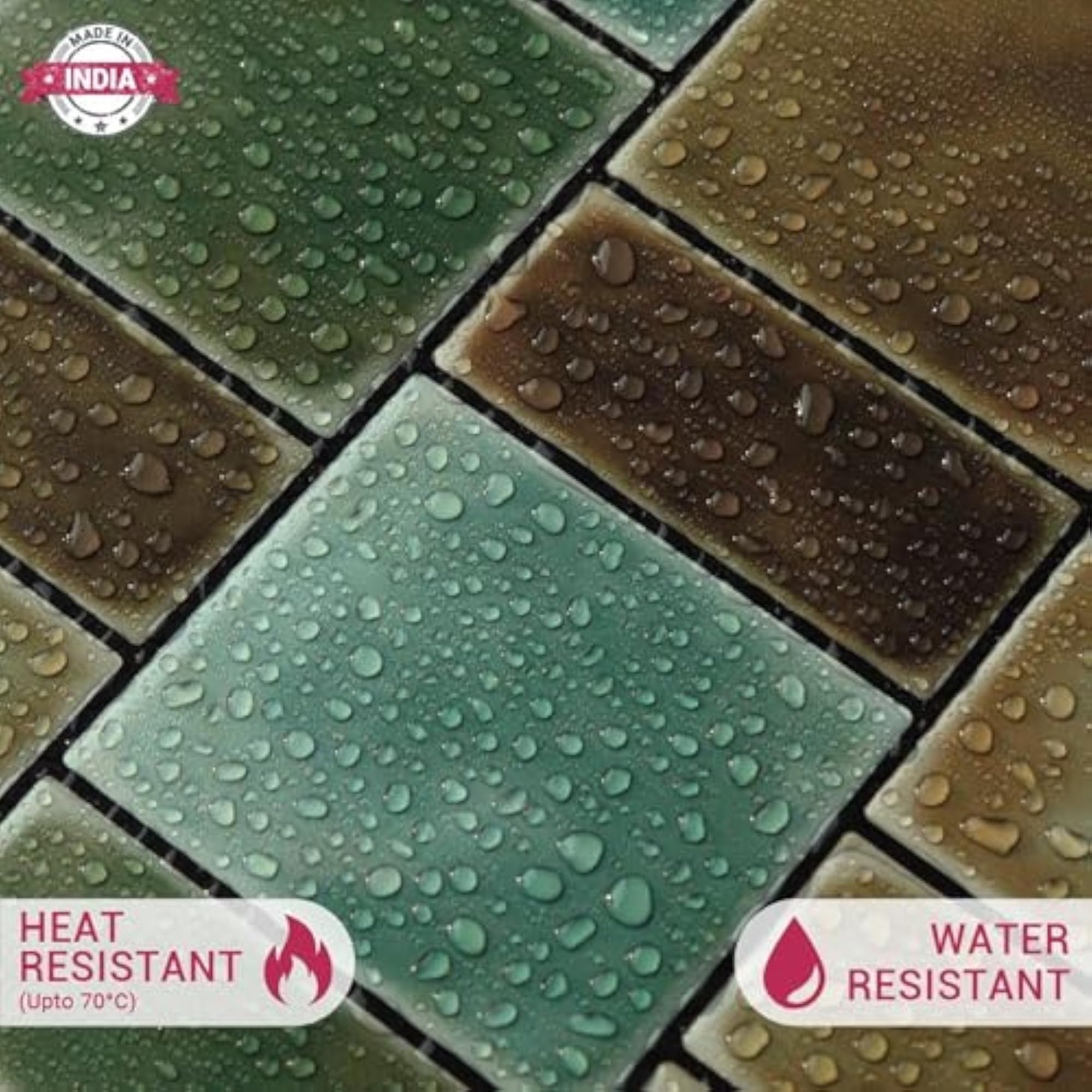 3D Sage Green Brick Peel & Stick Tiles, Easy DIY Backsplash
