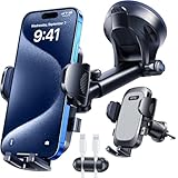 スマホホルダー 車 HTU 車載ホルダー[50kg の強力吸引＆真の軍用品規格]車 スマホスタンド カー用品 携帯ホルダー 車 エアコン吹き出し口＆超強力真空吸盤兼用4in1 片手操作 安定性拔群 車載スマホホルダー 自由調節 360度回転 車用スマホホルダー 手帳型ケース対応 車用品 日本語説明書付き に適合するiPhone/Androidインチ多機種と99%車種 薄い灰色