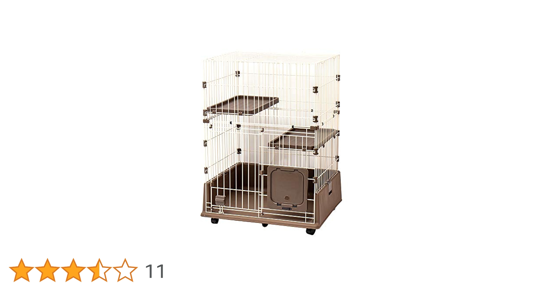 ドア付きキャットケージ アンティークホワイト Amazon.co.jp: コーナン オリジナル 出入り簡単ドア付き