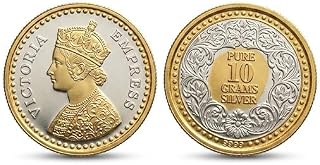 Silver Coin Featuring Queen Victoria, 10 Gram, Collectible Silver Numismatic Piece, Bullion Price In India