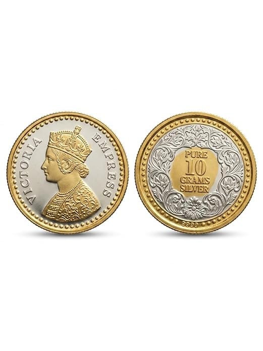 Image of Silver Coin Featuring Queen Victoria, 10 Gram, Collectible Silver Numismatic Piece, Bullion