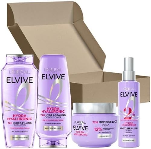 L'Oreal Elvive Hydra Mask & Serum Routine - 4 Set Bundles