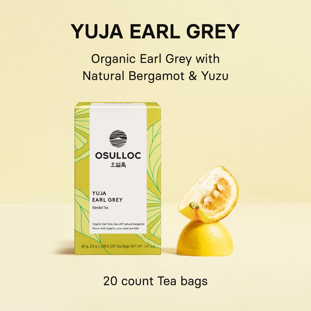 Amazon.com: OSULLOC Yuja Earl Grey (Natural bergamot flavor, Yuju