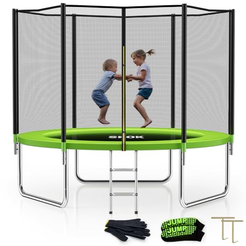SKOK Trampoline for Kids,400LBS Outdoor Trampoline with Net-ASTM Approved Trampoline for Children and Adults