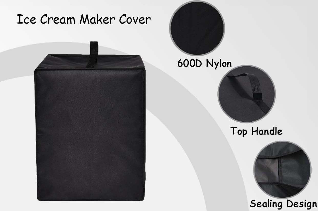 Housse De Protection Pour Machine à Glace Ninja CREAMi NC701 - Noir, 43,2 X 27,6 X 45,7 Cm, Tissu Oxford 600D - 3