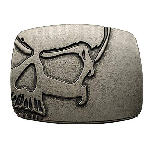 Xwest Vintage Skull Belt Buckle Cowboy Buckles Boucle de ceinture