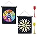 Produktbild Carromco Aufrollbare, magnetische Dartscheibe Outdoor Kinder mit 6 Pfeilen, Magna Kids Dartscheibe, zweiseitig Bedruckt mit Nummern/Tiermotiven