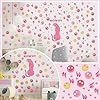 Amazon.com: Kisston 9 Sheets Preppy Pink Wall Decal Hot Aesthetic Howdy ...