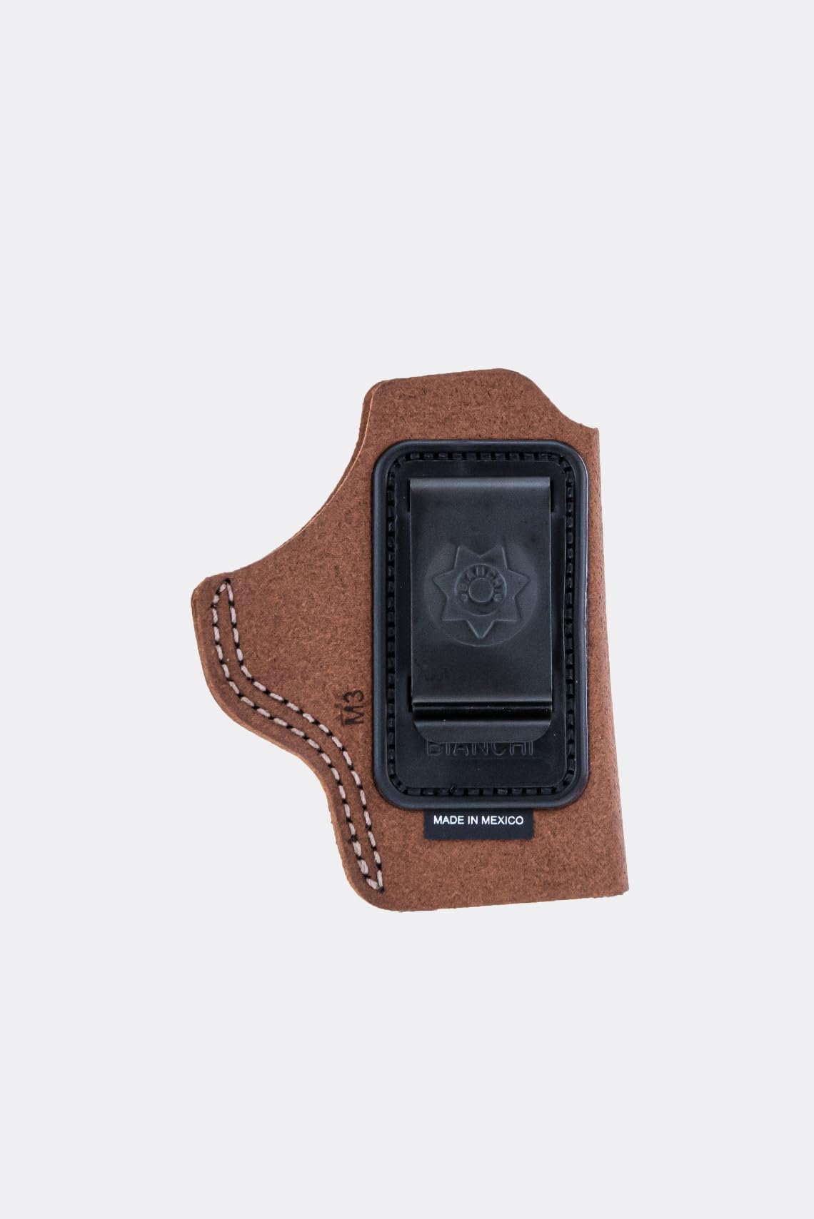 Bianchi 6 Inside Waistband Holster, Rust Brown, Suede Leather, Fits Ruger SP101 SML REV 2IN, Right Hand