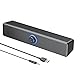 Computer Soundbar, PC Lautsprecher 2.0 mit AUX 3.5mm Kabel & USB – Gaming Speaker für PC, Laptop, Fernseher, Monitor, Tablet
