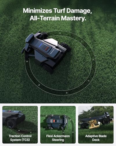 Image of Segway Navimow X430 Robot Lawn Mower Wire Free with Garage X, 4WD for 84% Slopes, Zero-Turn Mowing, Dual 180W Motors, Covers 1 Acre (Garage Shipped Separately)
