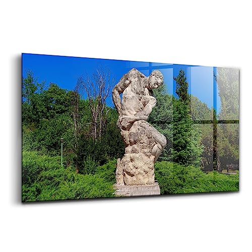 Peinture sur verre coloré 120x60cm Wallfluent pour illuminer un salon contemporain et spacieux