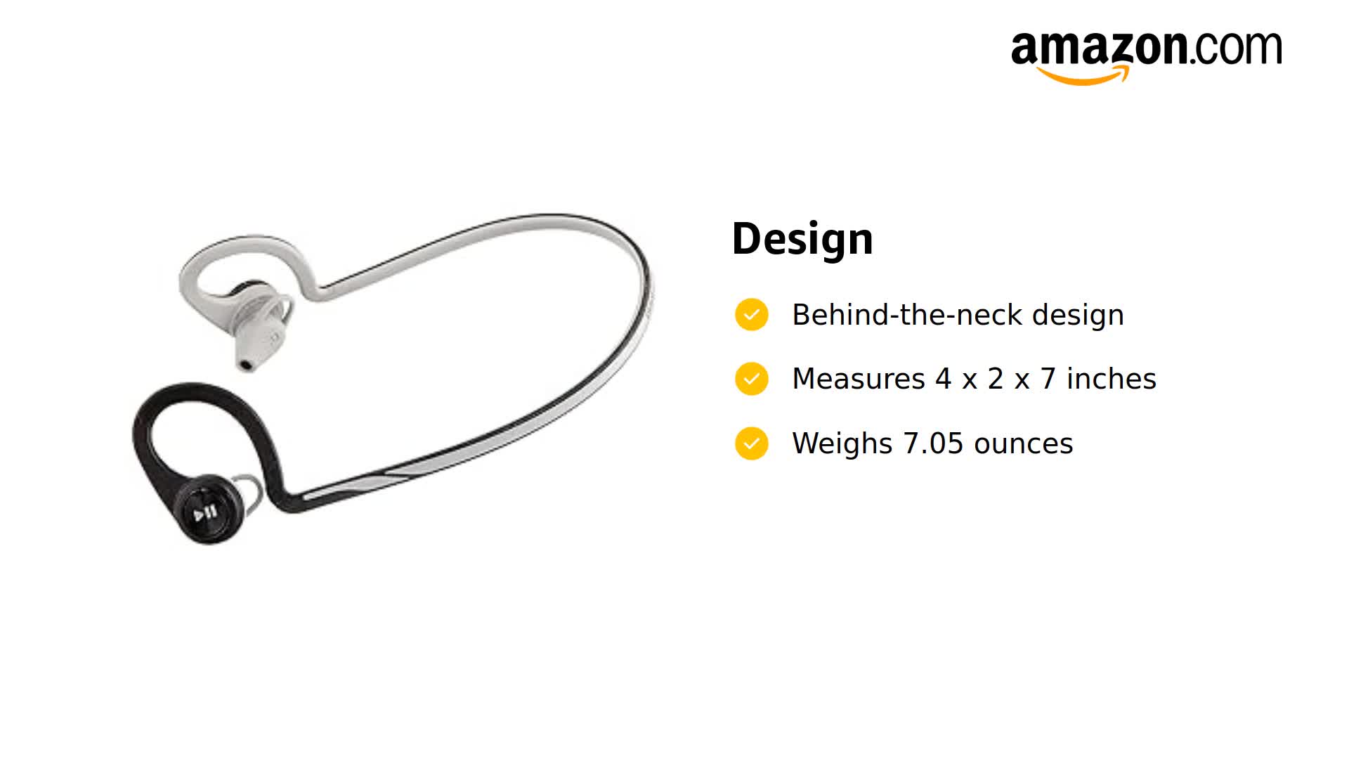 Amazon.com: Plantronics BackBeat Fit Bluetooth Headphones - Black