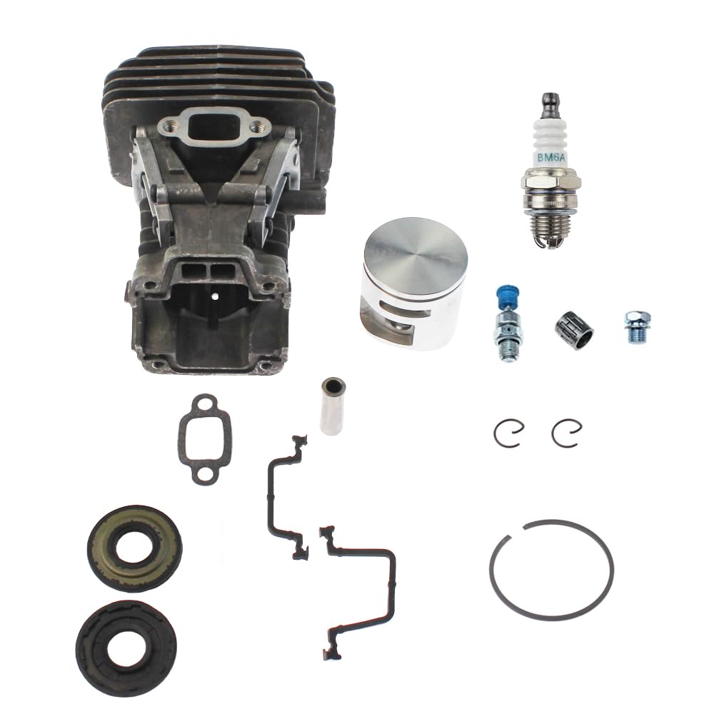 Kit cilindro pistone 44 mm adatto per motosega Husqvarna 445 450 Jonsered CS2245 CS2250 544119802 544119903
