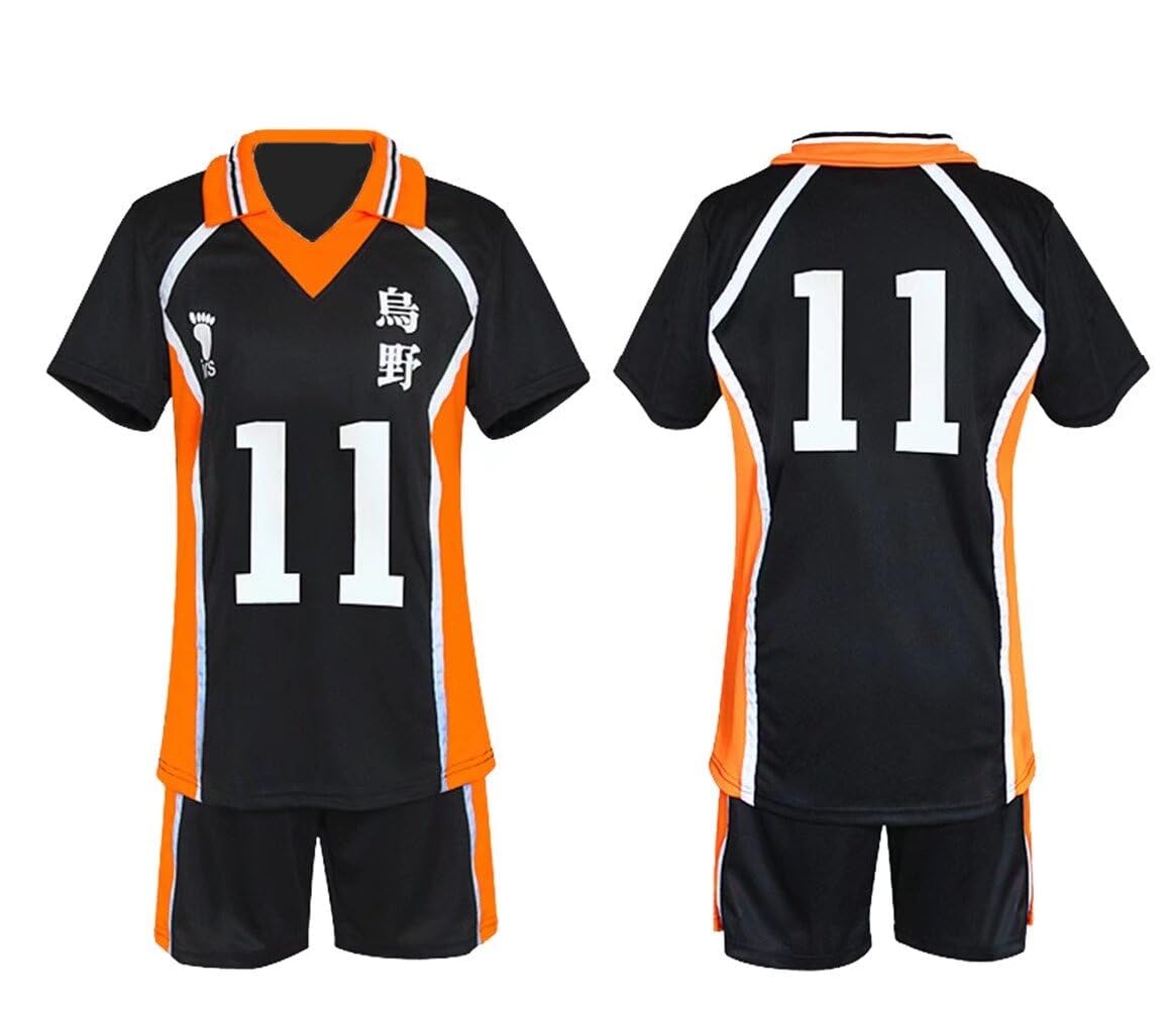 COMING Karasuno Uniform Shouyou Hinata Halloween Cosplay Costume Shirt Shorts Volleyball Jersey, Colour 17, S - Image 2