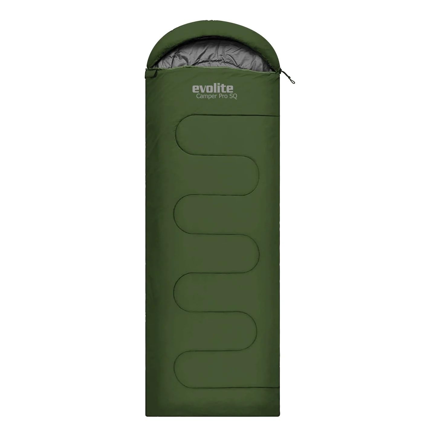 EVOLITE CAMPER PRO SQ 0ºC KARE TİPİ UYKU TULUMU haki