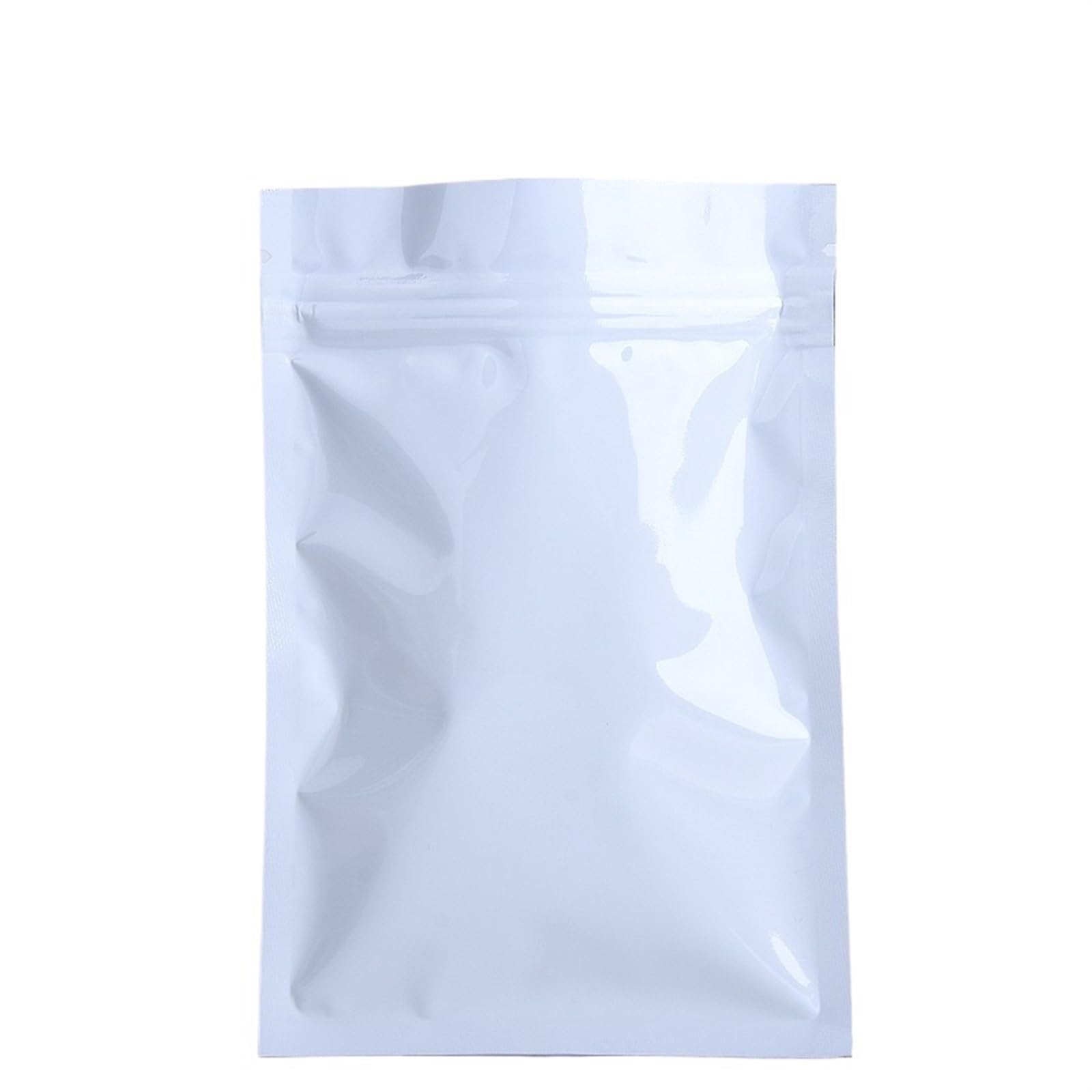 self-sealing bag, Aluminum Foil Ziplock Bags Pack Of 50 Multicolor Multiple Sizes(White,7x10cm)