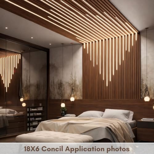 Image of 18x6 mm Concealed LED Aluminum Profile Channel with Milky Diffuser Cover 1 Meter | Recessed Aluminium LED Strip Light Channel for Cabinet, Ceiling, Wall, Furniture Lighting (Pack of 5)