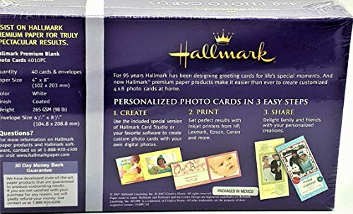 Nova Development Us 4010PC Hallmark Premium Blank 4X8 Photo Cards thumb #4
