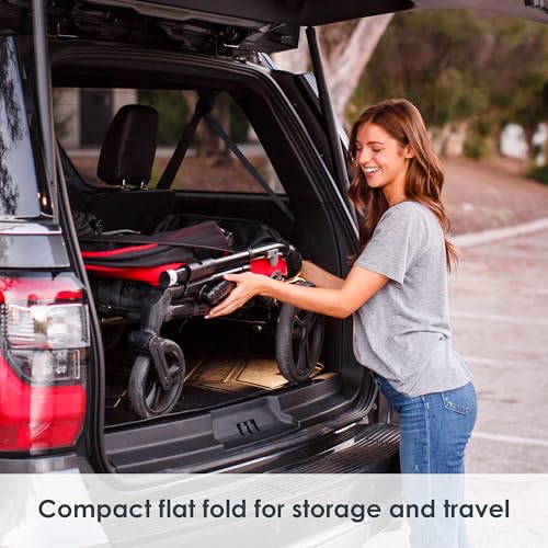 Image of Baby Trend Expedition /Tour LTE 2-in-1 Stroller Wagon, Mars Red