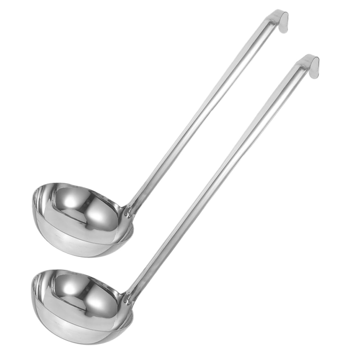 Cabilock Stainless Steel Soup Ladle Silverware Serving Spoon Set for Soup 5.6 Inch Small Sauce Ladle for Gravy