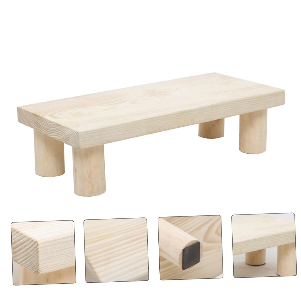 1pezzi Sgabello Per Ragazzo Ragazza Legno Pedana Antiscivolo Per Toilette Sgabello Multiuso Per Casa e Bagno Design Elegante e Pratico Per Uso Quotidiano