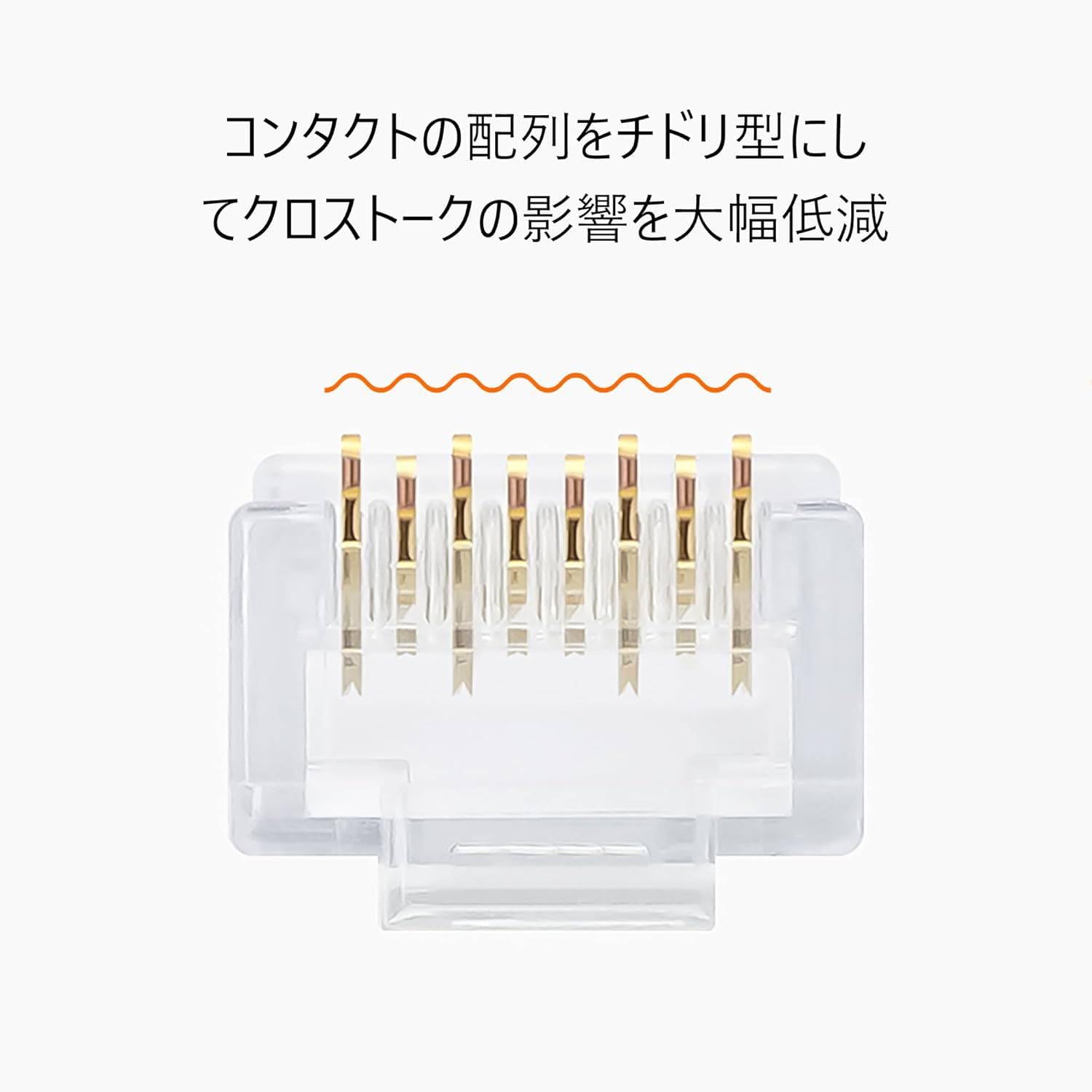 Amazon.co.jp: Cat5e モジュラープラグ MP588-C : 産業・研究開発用品