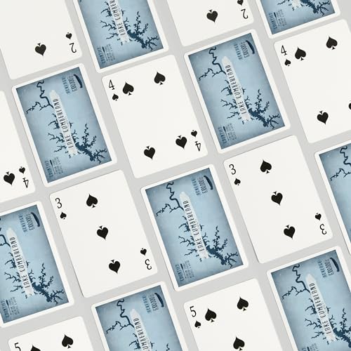 Baraja de cartas tamaño póker 52 piezas Lake Cumberland miniatura 4