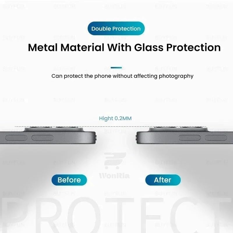 Image of Pack 1 - Metal Frame Camera lens Protector for OnePlus Nord 5 5G Camera Tempered Glass Aluminum Alloy Rings, Ultra-HD Metal Frame- Black
