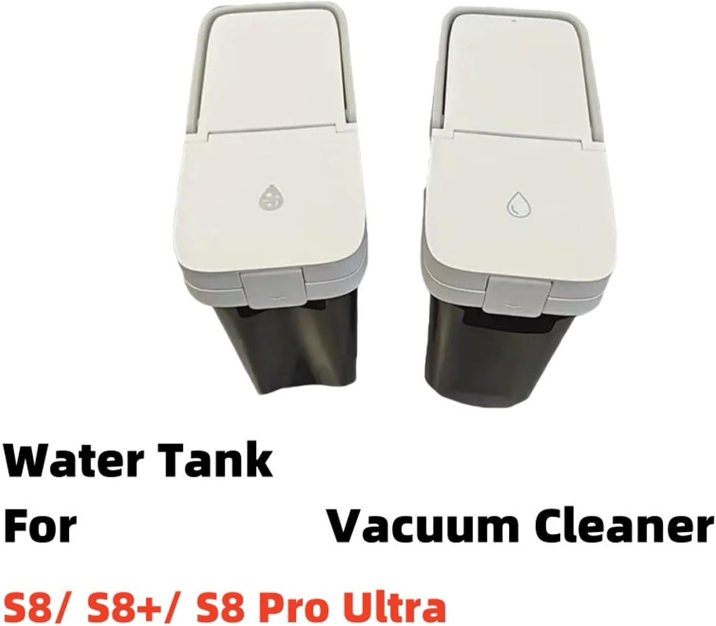 Clean Water Tank, Dirty Water Tank。Compatible for Roborock S8/ S8+/ S8 Pro Ultra。Robot Vacuum Cleaner Parts(Set a)