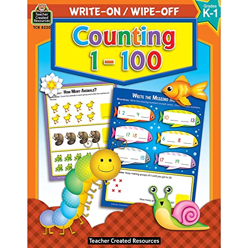 Image of Teacher Created Resources Counting 1-100 Write-On /Wipe-Off Book