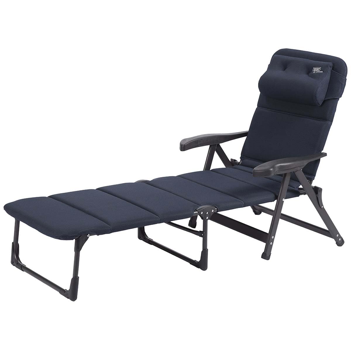 Crespo Sonnenliege Liegestuhl AP 233 Air Deluxe Camping Strand Garten Liege Alu blau