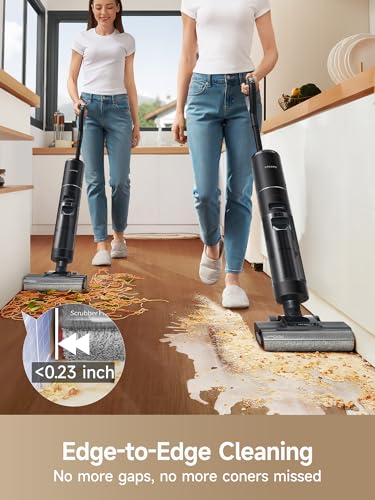 Image of DREAME H12 PRO Vacuum Mop, Wet Dry Vacuum Cleaner for Hard Floor, Vacuum and Mop at The Same Time for Wet & Dry Messes, Auto Self-Cleaning, Edge to Edge Cleaning with Hot Air Drying