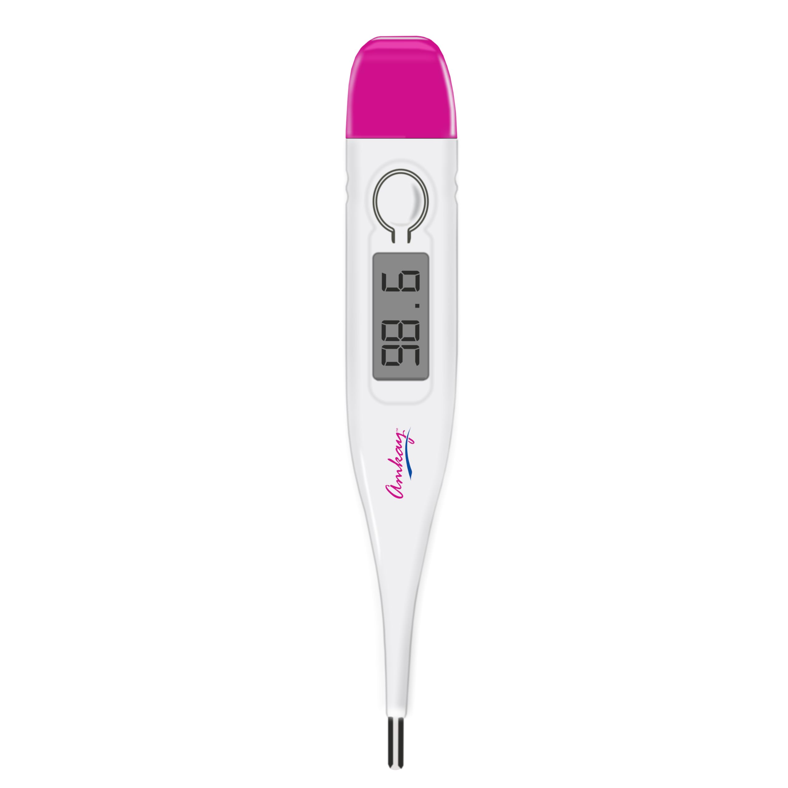 Amkay Digital Thermometer With Quick Measurement of Oral & Underarm Temperature in Celsius & Fahrenheit (12 Months Warranty) | Water Resistant for Easy Cleaning (White)-picture-12