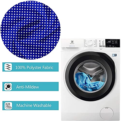 Rideau de douche 165x180 polyester lavable petits pois KnSam