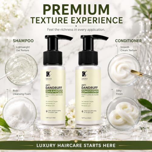 Image of Anti-Dandruff Shampoo & Conditioner Combo 100 ml, Advanced Scalp Care, Fights Dandruff, Soothes Itchy Scalp & Strengthens Hair Upto 98% Dandruff Helps With Itching For All Hair Type, Unisex