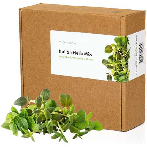 Click and Grow Italian Herb Plant Pod Mix (3 Thyme, 3 Dwarf Basil, 3 Marjoram), 9-Pack Cover
