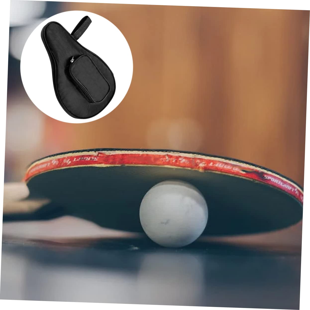 Kisangel 3 per Racchette Tavolo Tennis Custodia per Racchette e Accessori Design e Resistente Oxford per Giocatori Pong Con per Palline e Accessori