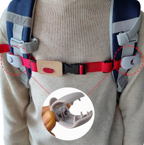 Ajqxh 3PCS Backpack Chest Strap,Adjustable Backpack Chest Strap,Sternum Straps with Cute Badge Applique by Ajqxh - Image 5