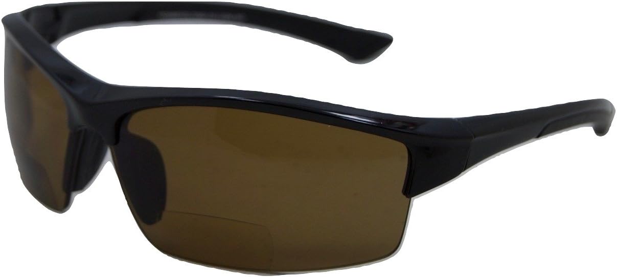 In Style Eyes Magnificent Mawi Wrap Around Bifocal Sunglasses - Semi-rimless Frame Reading Glasses - Polarized Lens