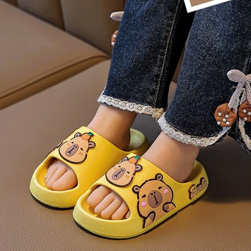 Capybara Slippers for Kids Women 5 pcs Socks Cute Cartoon Open Toes Slide Sandals Non Slip Indoor Outdoor Cozy House Shoes2