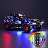 BrickBling LED Light Compatible with Lego Technic Audi RS Q e-tron 42160 Toy Car Building Set, Remote Control Version Lighting Kit Compatible with Lego Audi RS Q e-tron (No Model)