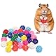 PEOVLVN 30 Stück Rattankugeln Deko Kugeln Rattan Kugeln Spielzeug 3cm Rattankugeln Vogelspielzeug Bird Chew Toys für DIY für Papageien,Bird Spielzeug,DIY Handwerk,Blumen Schmuck