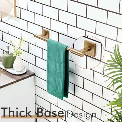 Image of KOKOSIRI Bathroom Towel Bars 12 Inch Towel Ring Champagne Bronze 30CM Hand Towel Holder for Bath Kitchen Wall Stainless Steel B4005CPG-L12