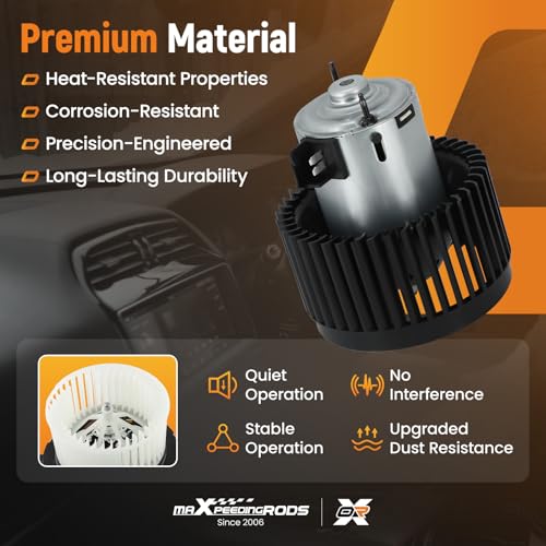 Image of maXpeedingrods 700242 HVAC Heater Blower Motor with Fan Fits for Chevrolet Cobalt 2005-2010, for Chevrolet HHR 2006-2011, for Pontiac G5 2007-2009# 15930424 25776197 GM3126132 PM9290