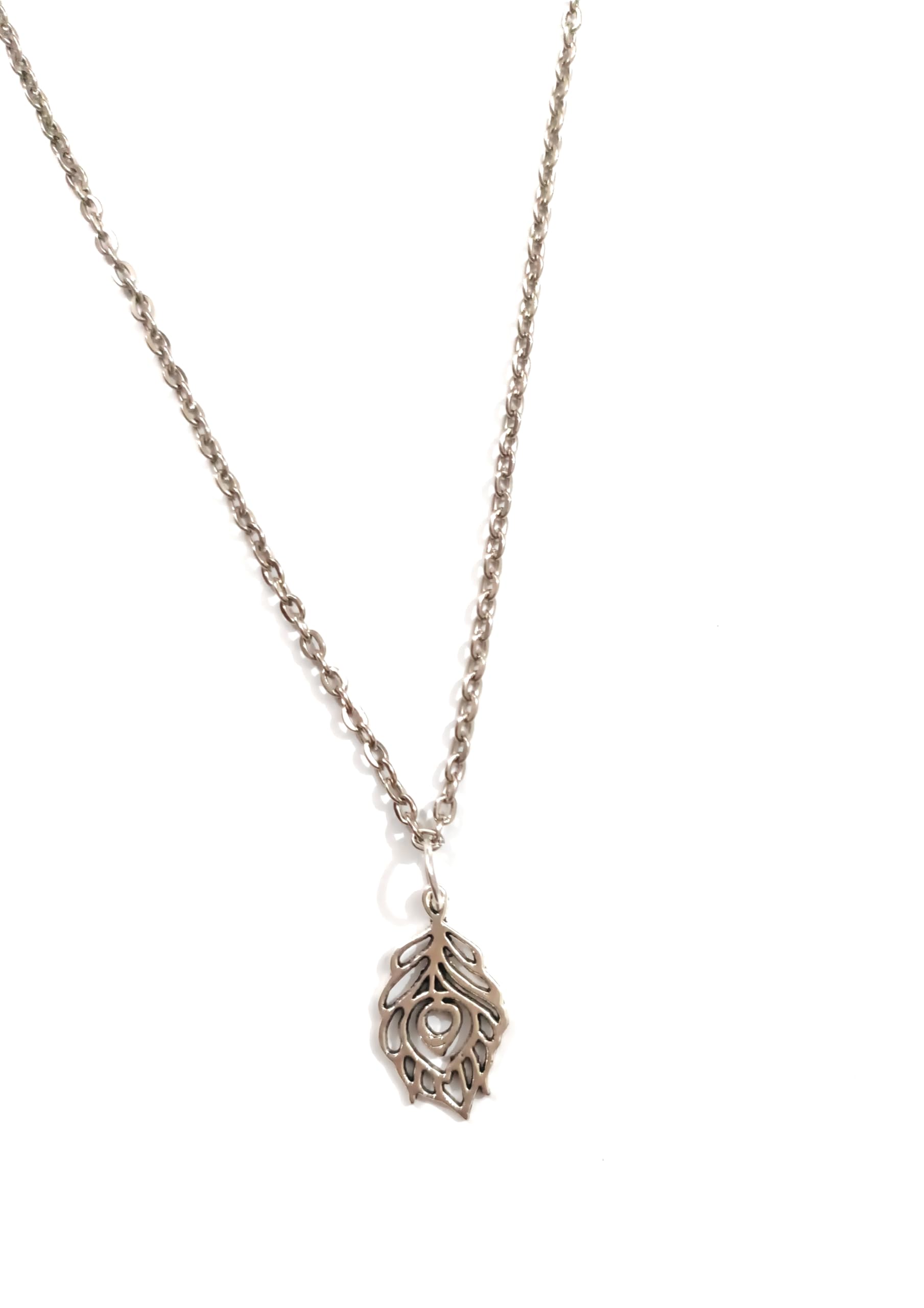 Peacock feather motif pendant with chain (B0CK61D8M9) Amazon Price History, Amazon Price Tracker