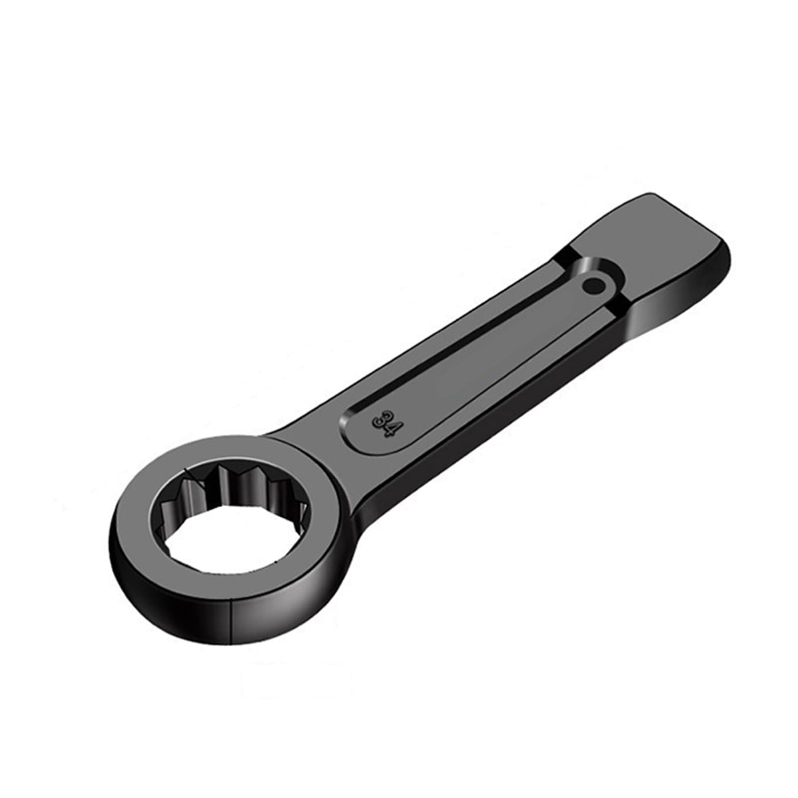 Buxuaaaa 34Mm Multifunctional Heavy Duty Wrench Resistance No Deformation Compatible For Automotive Repair Household Use Standard Size And Weight